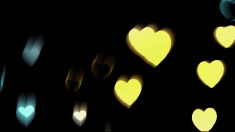 el bokeh del corazón abstracto