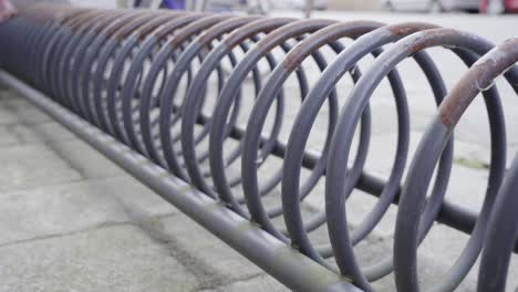 ground rack for parking bicycles