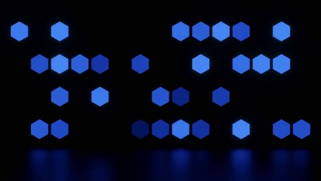 blue hexagon pattern background