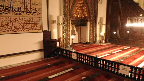 interior of world's most beautiful giant historic great mosque