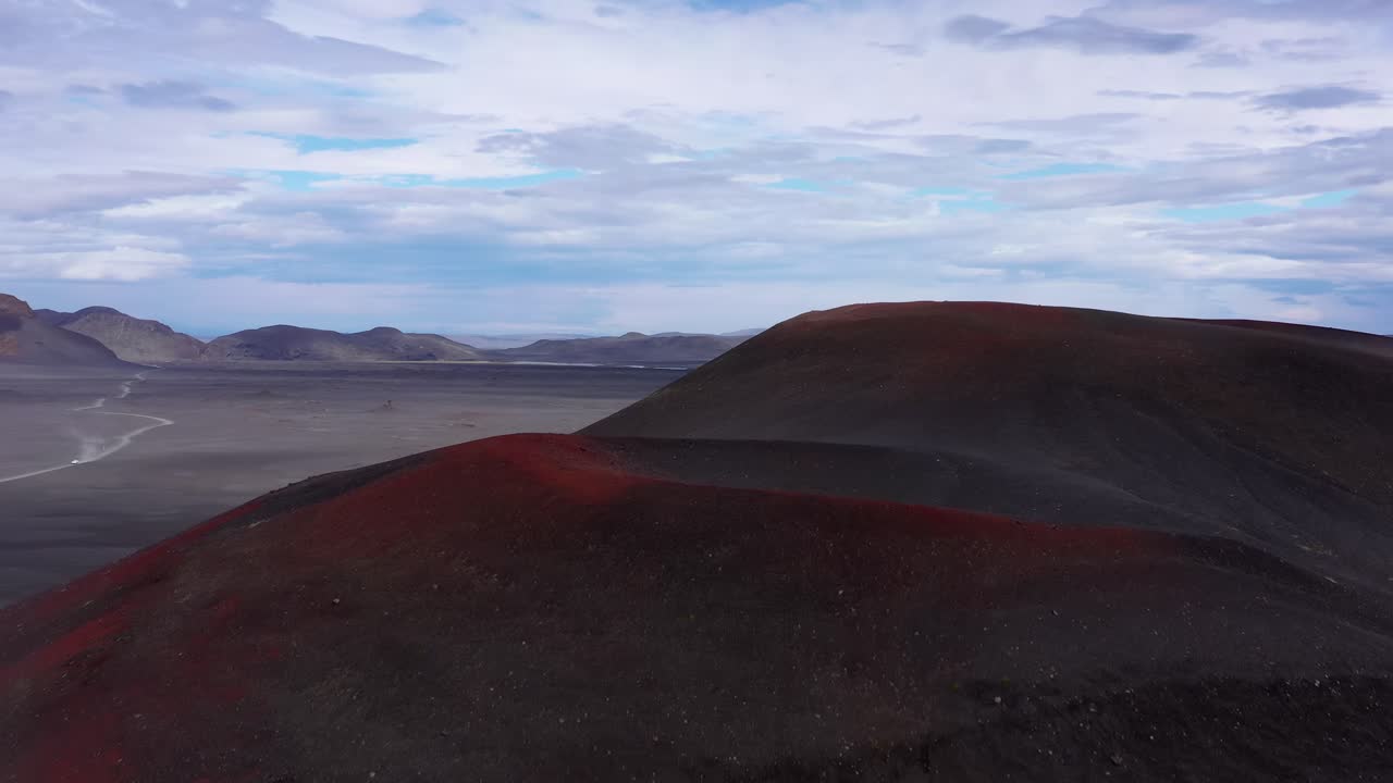 아이슬란드의 화산 풍경
