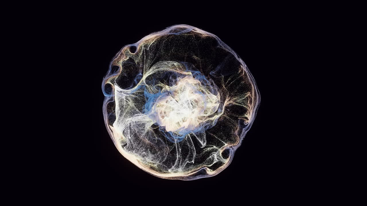 partículas que fluyen, el fondo del patrón de onda, la representación 3d.