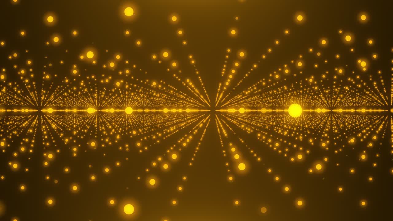 골든 보케 입자 동적 비디오