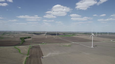 wind turbine in iowa fields