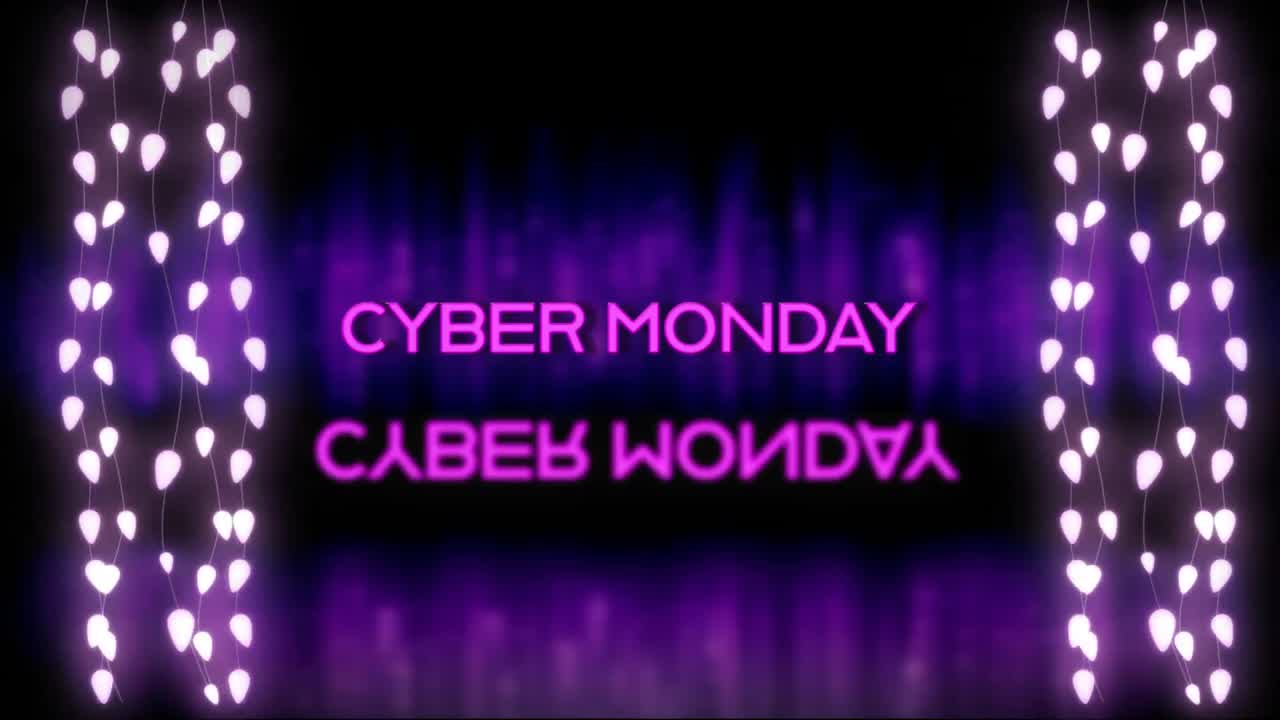 Cyber Monday with fairy lights
