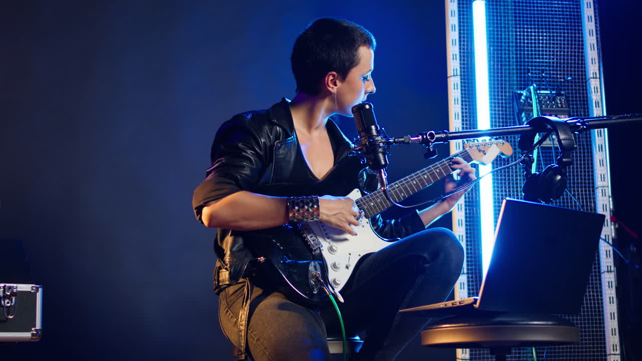 무대에서 공연하는 음악가