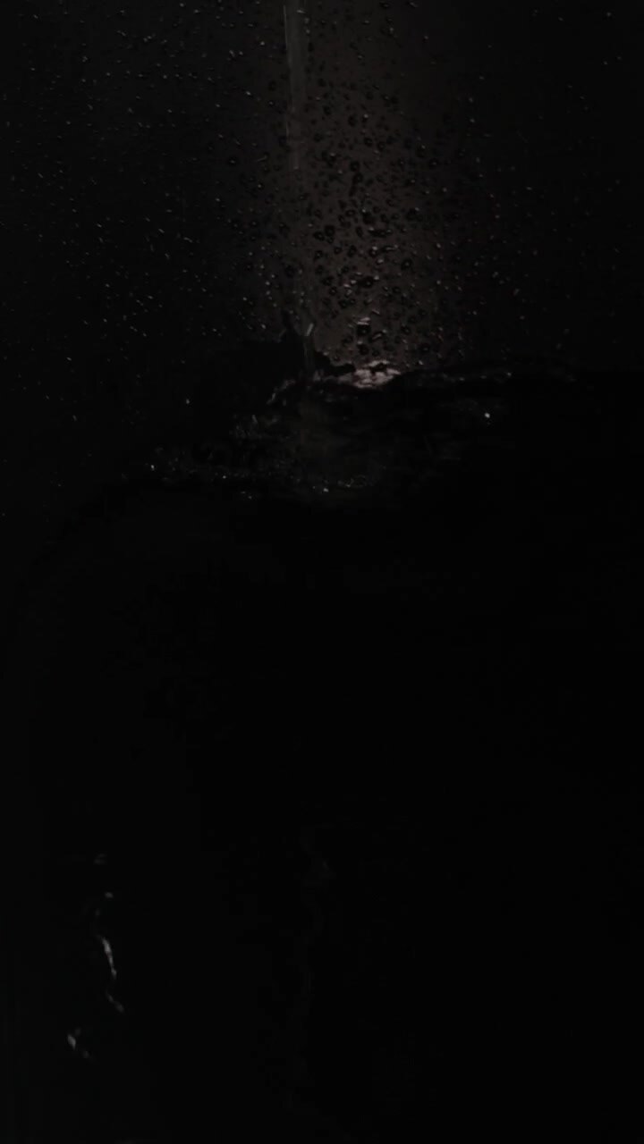 Dark night with water drops
