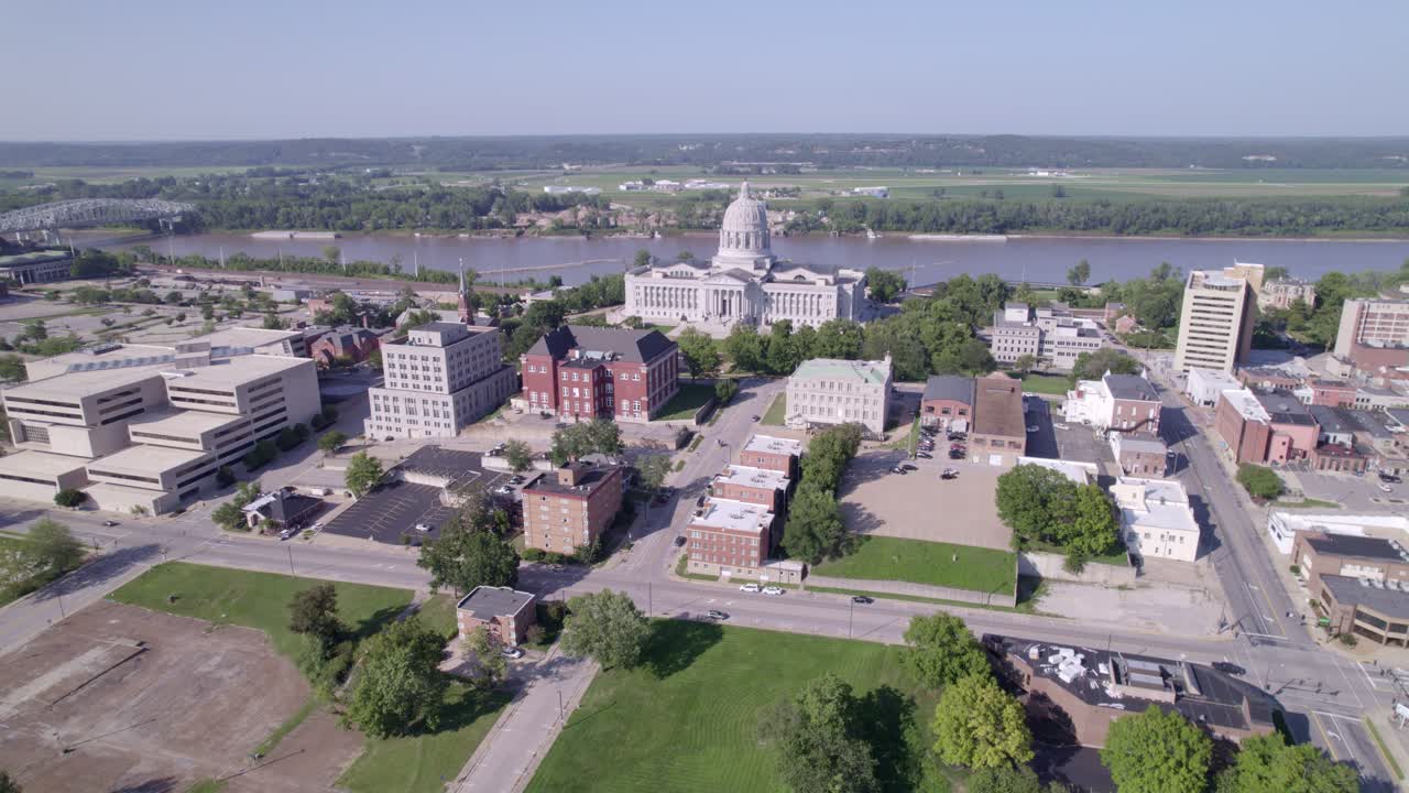 Experience the beauty of Jefferson City's government facilities and the impressive Capitol dome from the air.