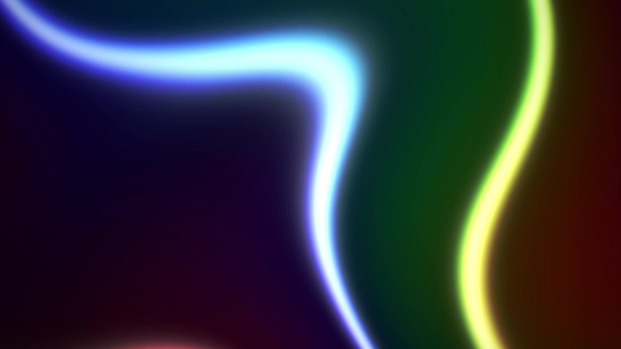 Abstract Background with Glowing Neon Wavy Lines