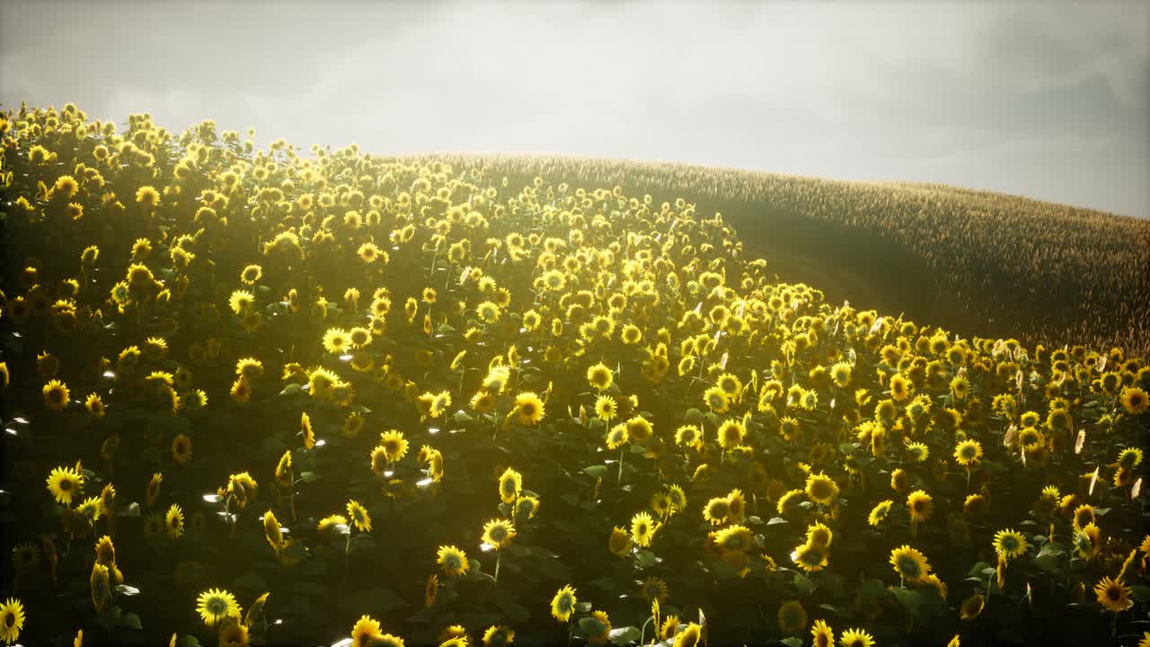 텍사스 해가 지는 아름다운  ⁇ 꽃과 구름