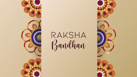 raksha bandhan feiern schrift in mandalas rahmen