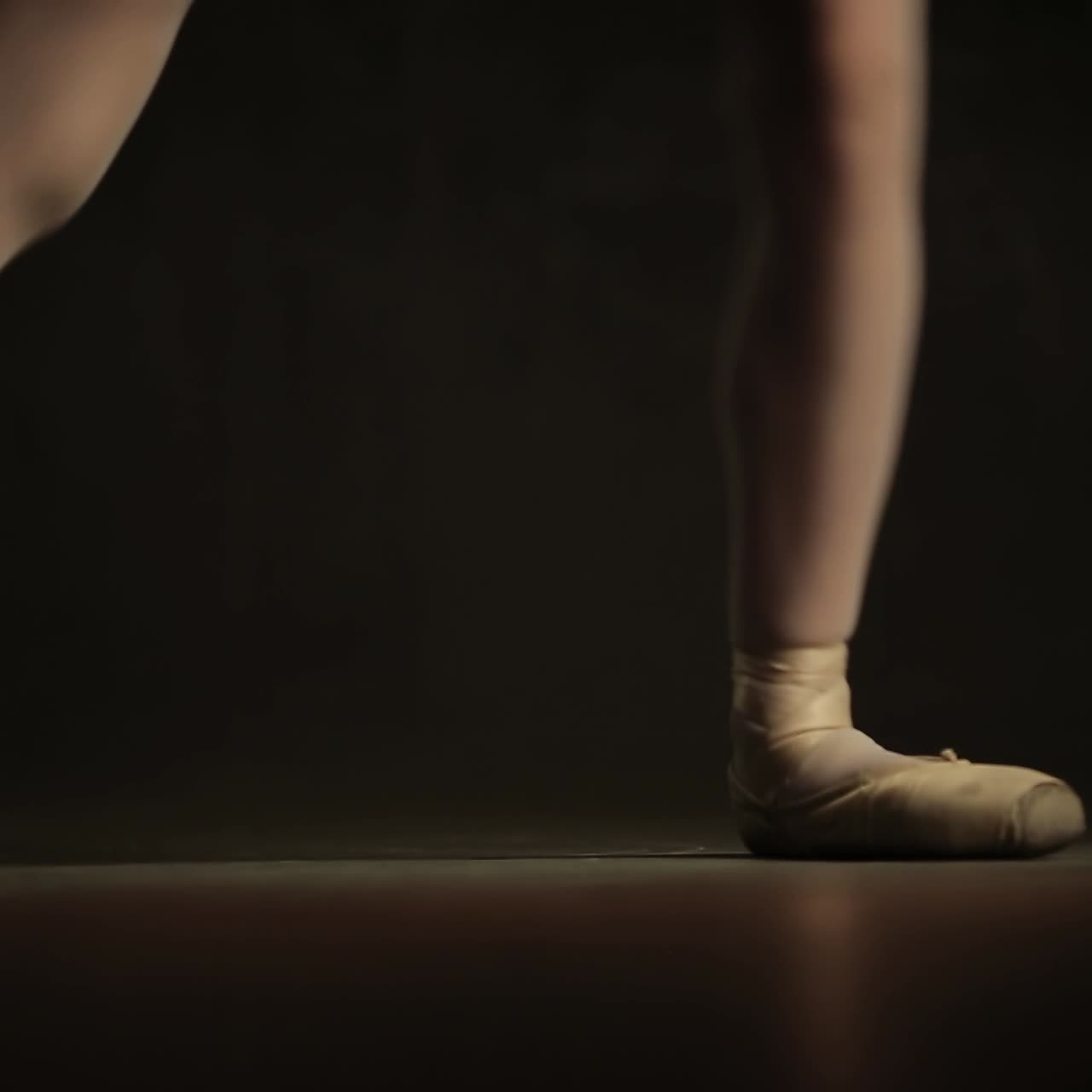 una bailarina posando en el estudio.