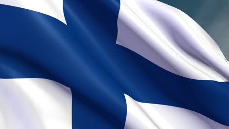 finland - flag - 4k - loop