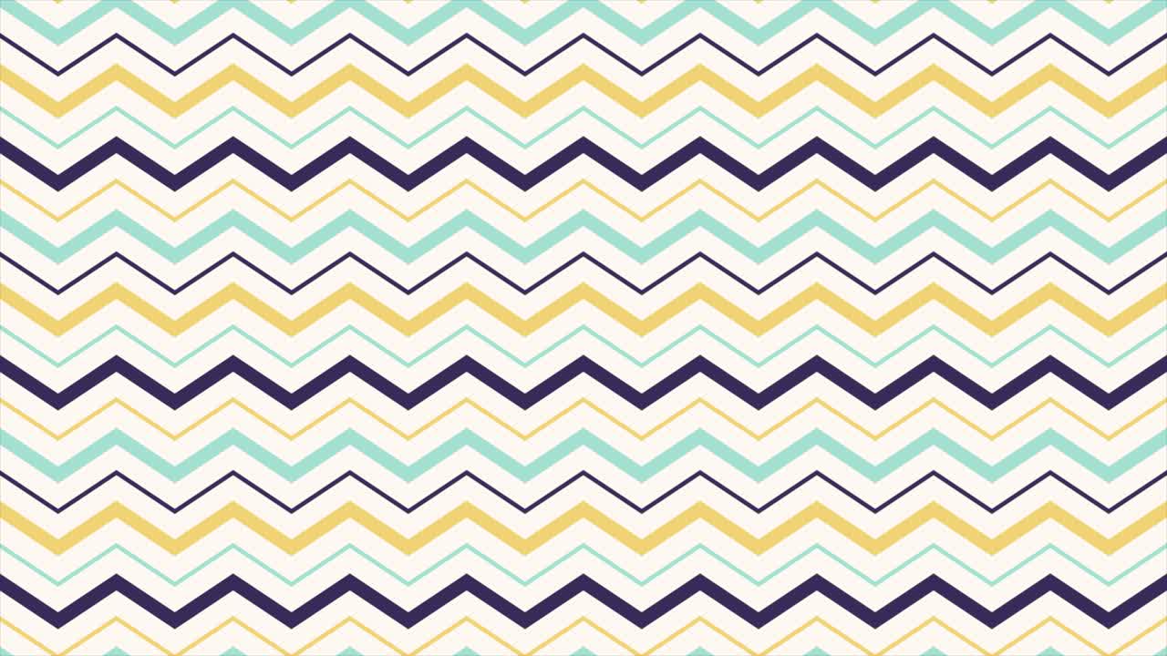 Sømløs loop-animation af farverigt chevron-mønster