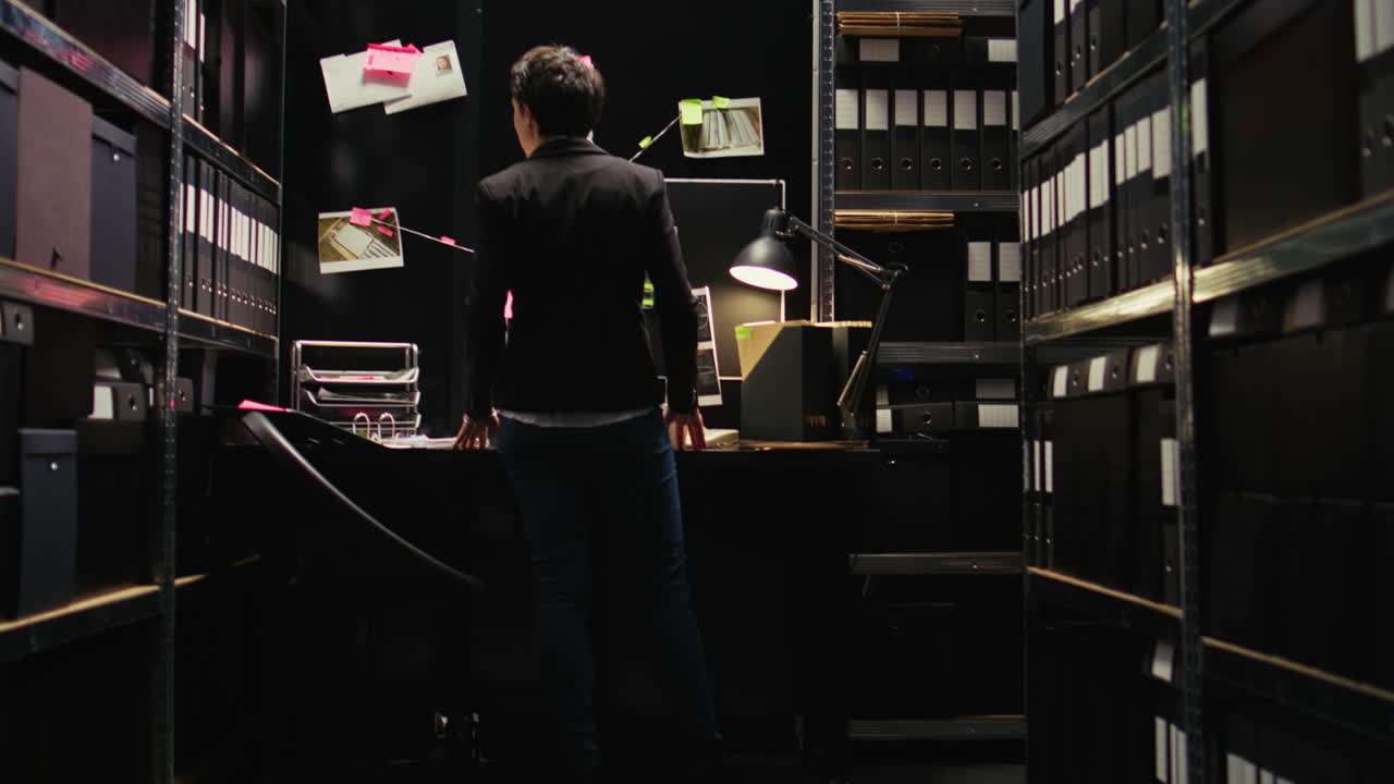 Office scene with a person at a desk