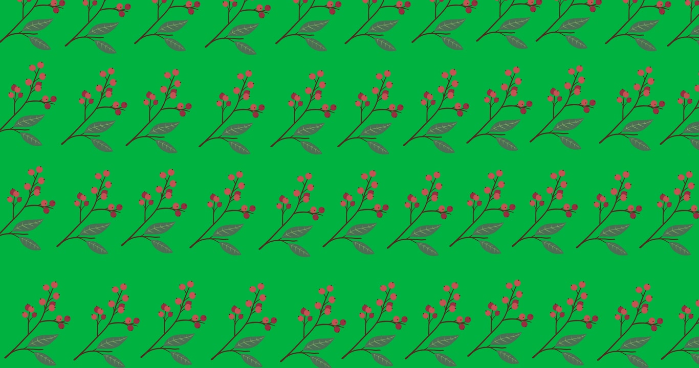 On play, sprig pattern filling transparent background, repeating for wallpaper demo by designers