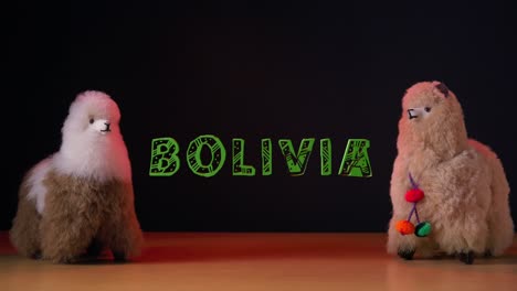 Título-De-Bolivia-Con-Lindos-Peluches-De-Llama