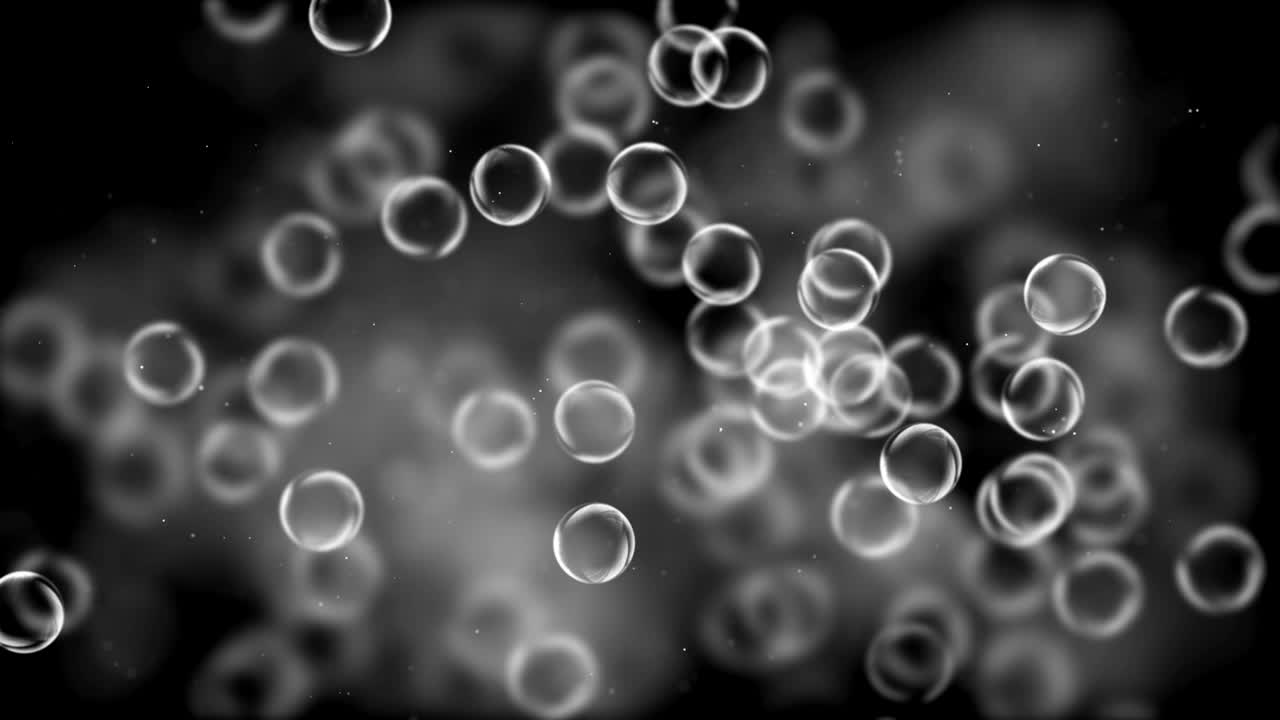 burbujas de colores (en bucle) - video de stock