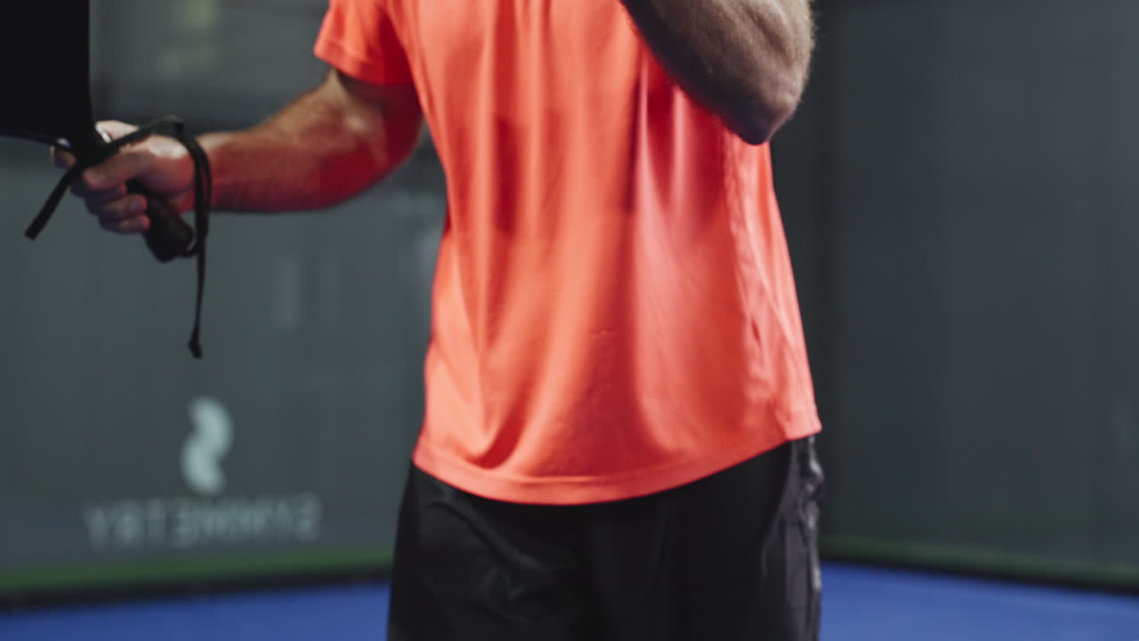 Padel Player in Action