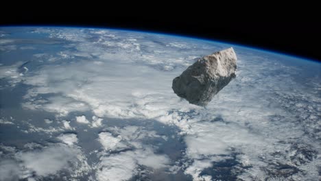 dangerous asteroid approaching planet earth. image of the earth furnished by nasa