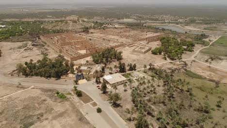 toma de drones de la antigua ciudad de babilonia en irak