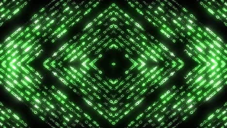 abstract glowing green geometric pattern