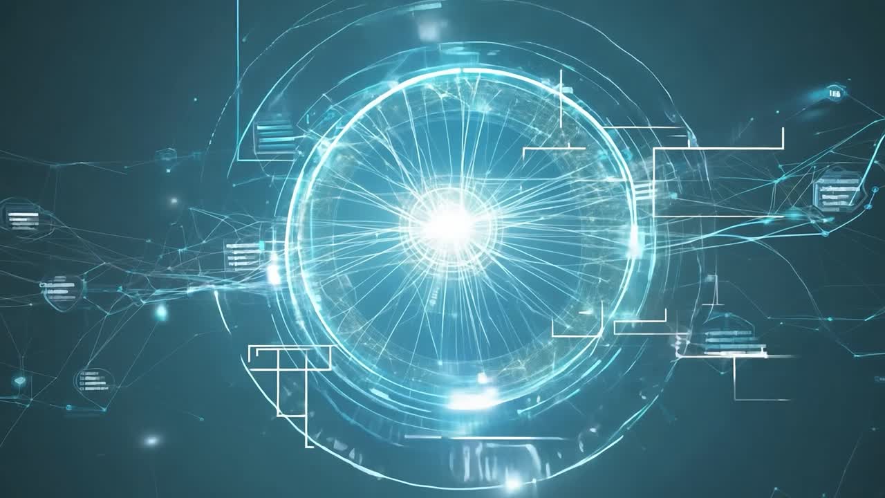 추상 디지털 네트워크 연결 배경