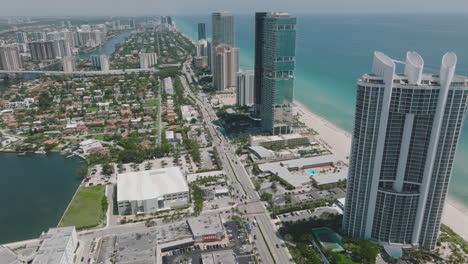 south miami and mid-beach ocean coastline