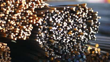 steel rebar bundles