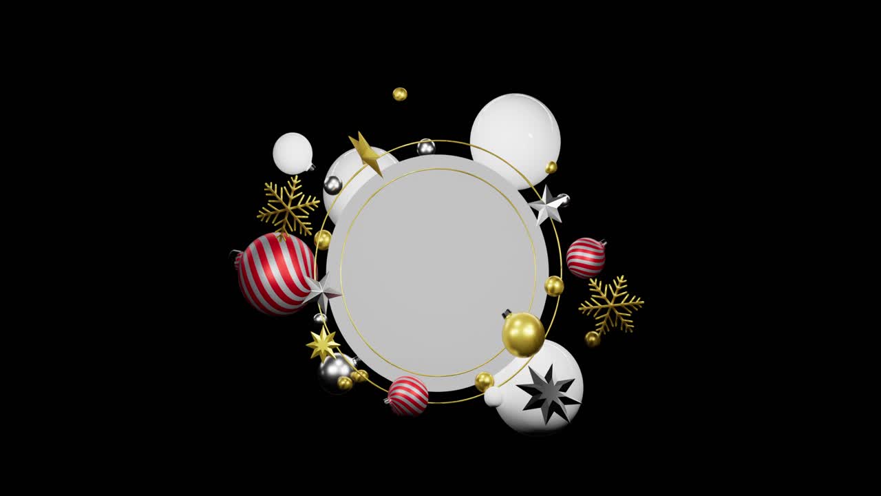 mockup gráfico en 3d de las vacaciones de navidad