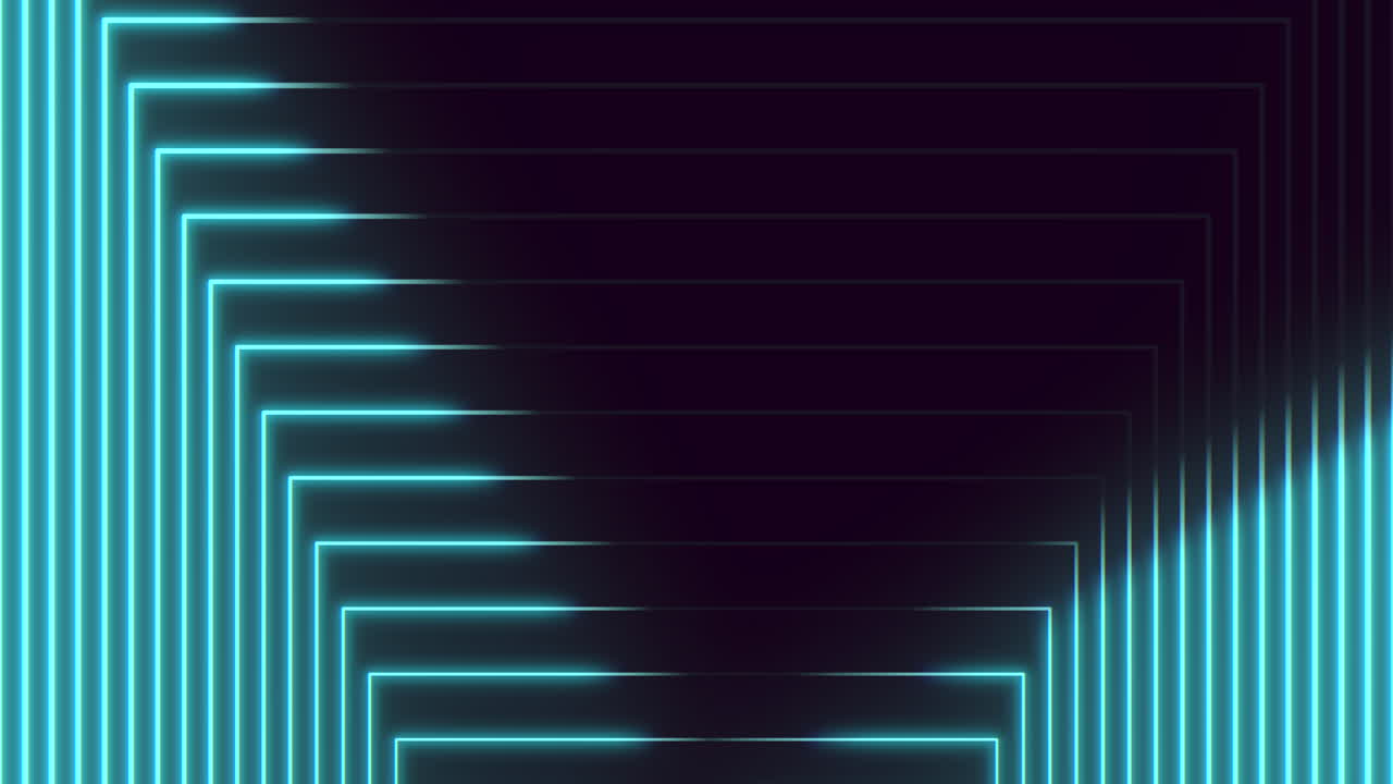 Repeat pulse neon blue lines on black gradient