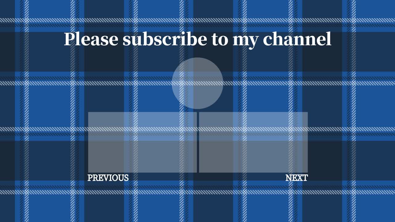 플레이드 체커드 엔드 카드 엔딩 스크린 모션 그래픽