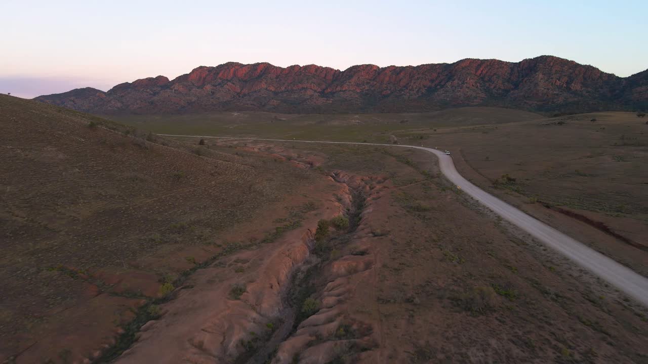 rango de ancianos escénicos en el parque nacional de flinders range, australia
