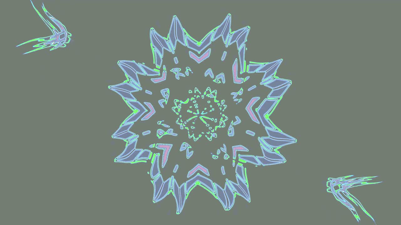 A tunnel video features captivating geometric patterns that seamlessly loop for an engaging visual experience, perfect for screensaver use in various settings