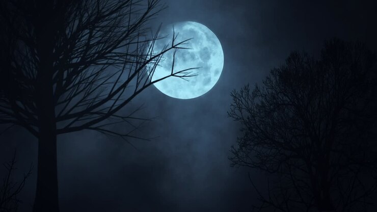 Spooky Night Under the Full Moon