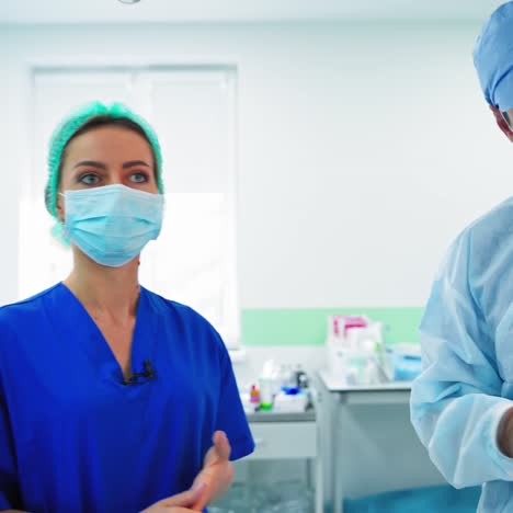 surgery team in operating room