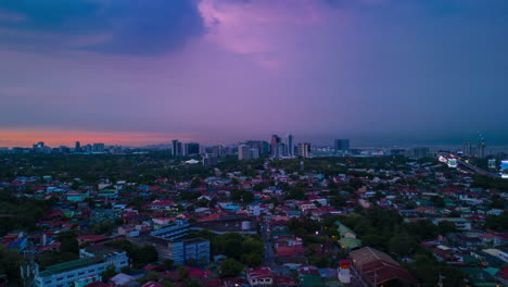 peaceful city's blue hour timelapse: aerial views in mesmerizing blue hues