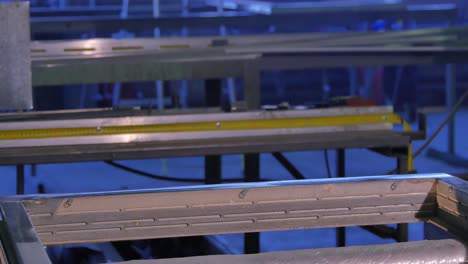 metal worker assembling a metal frame