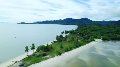 aerial-view-of-a-wonderful-exotic-tropical-beach-Phuket,-Phuket,-Thailand