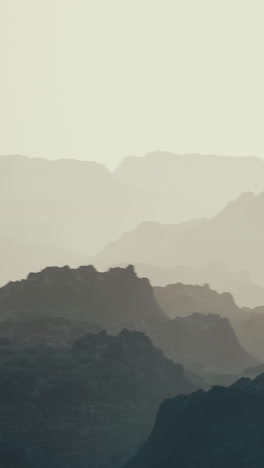 mountains in the mist