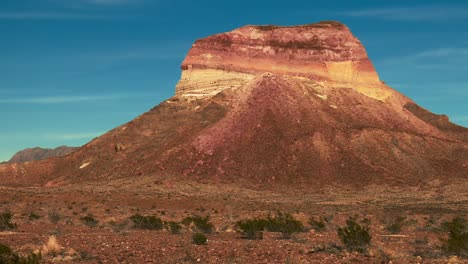 scenic view of mesa in big bend national park, texas during sunset