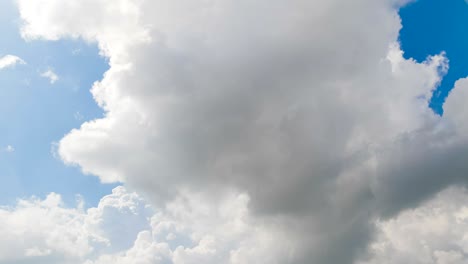 bucle de nubes blancas sobre el cielo azul movimiento de lapso de tiempo, cambio climático