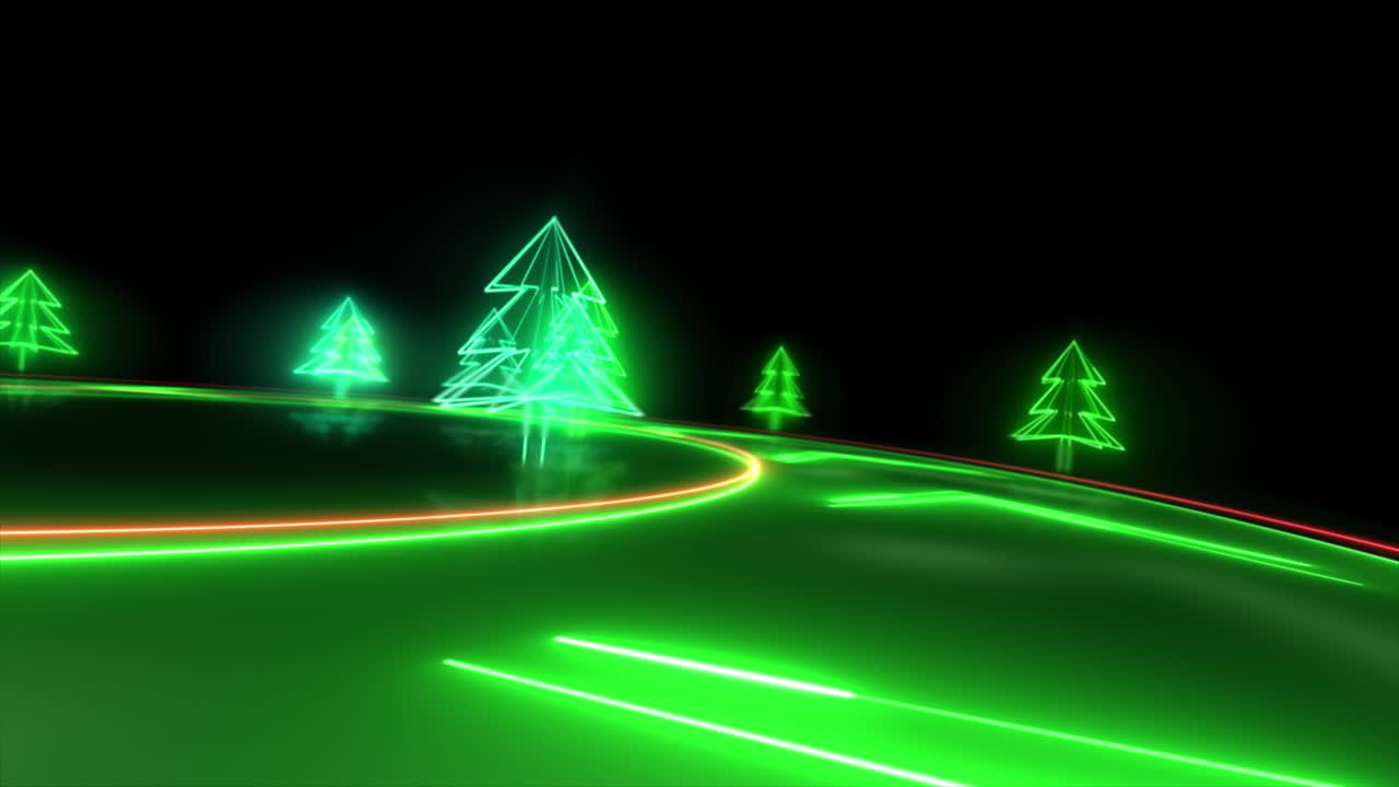 아름다운 루핑 새해 배너