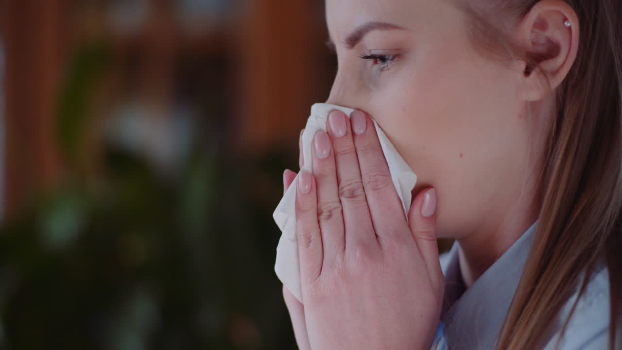 mujer joven con síntomas de coronavirus covid 19 4