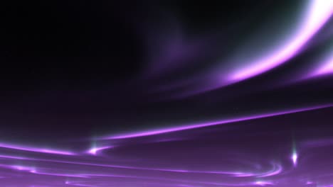 purple aurora borealis with starry sky - low angle