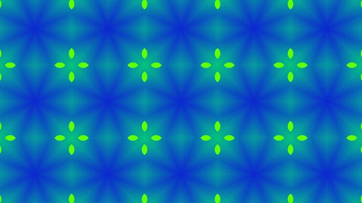 Animation of abstract shapes against blue background