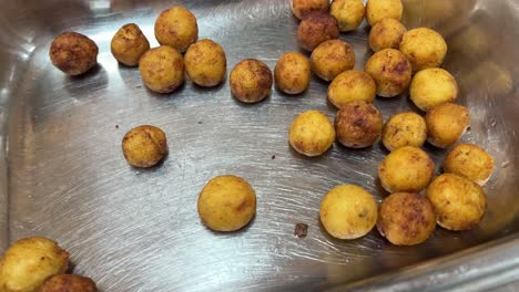 some cheese balls left for guests in wedding.