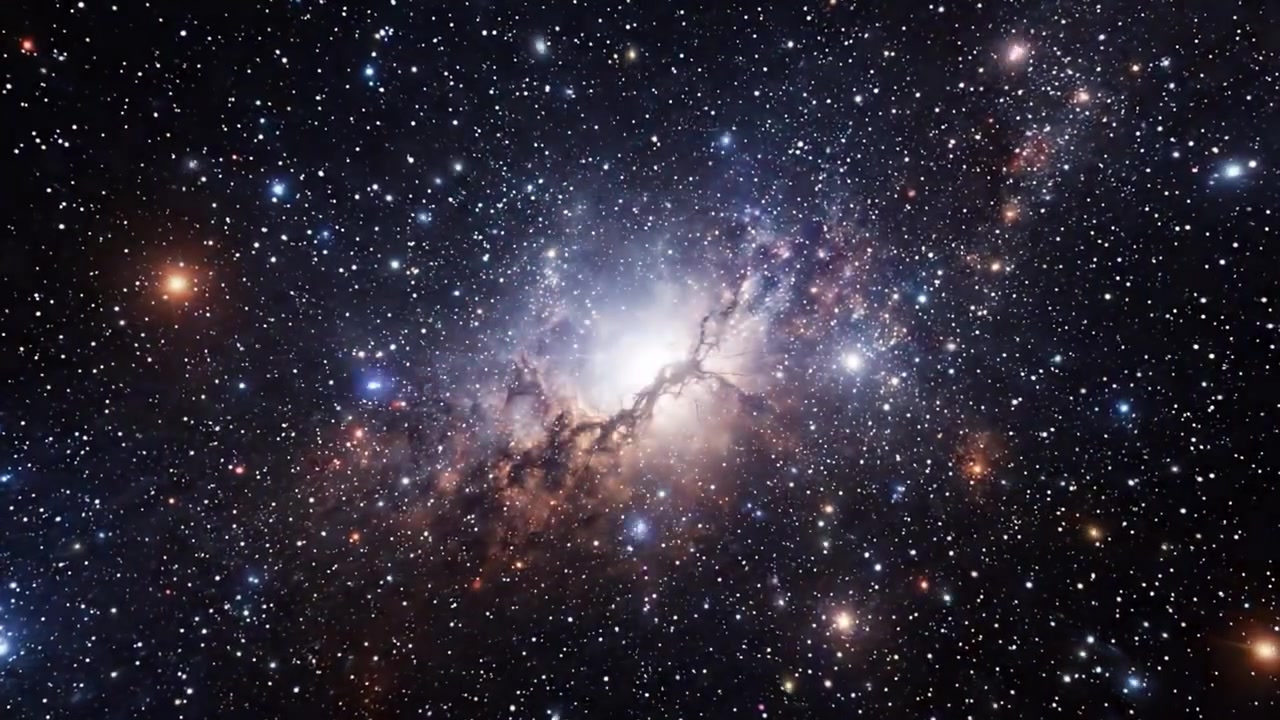 Un viaggio attraverso l'abisso cosmico: esplorando i colori vivaci e i motivi dinamici dello spazio da una galassia a spirale a una lontana nebulosa costellata di stelle