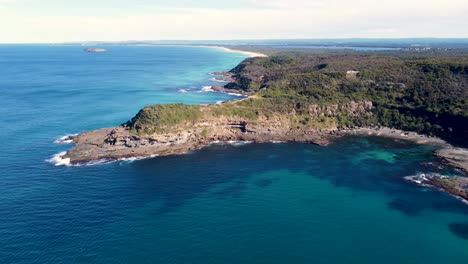 drone aerial shot of lake munmorah national park frazer beach ocean and reef central coast nsw australia 3840x2160 4k