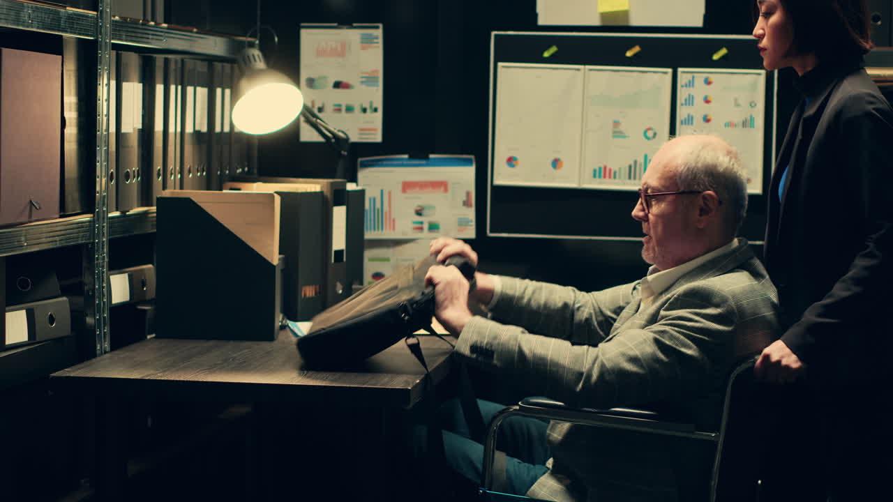 Detective with impairment develops case timelines using archival records